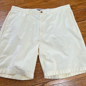 Chaps brand pale yellow men’s shorts.  Size 36.